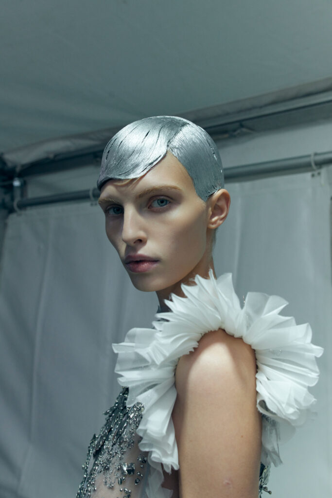 Backstage at McQueen Spring 2027 Ready-to-Wear Collection
