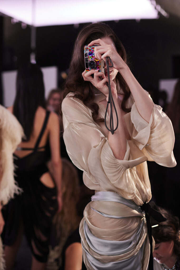 Backstage at The Attico Spring 2027 Ready-to-Wear Collection